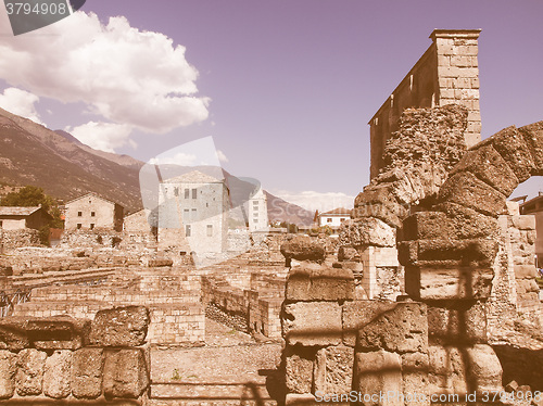 Image of Roman Theatre Aosta vintage