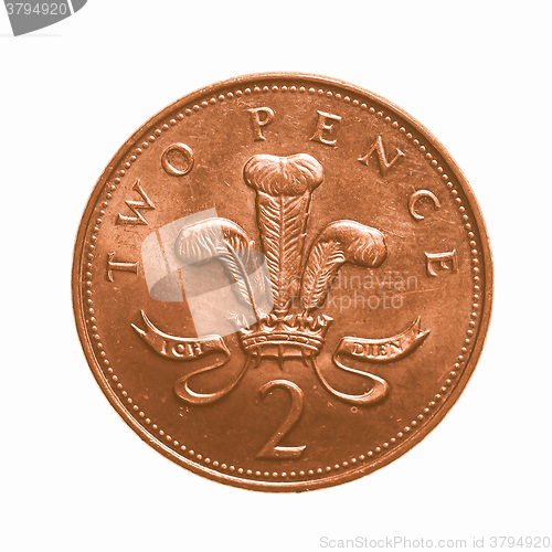 Image of  Two Pence coin vintage