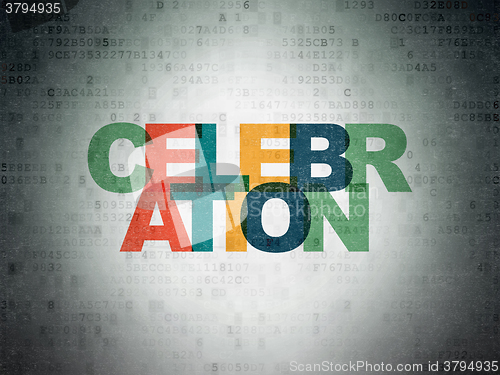 Image of Holiday concept: Celebration on Digital Paper background