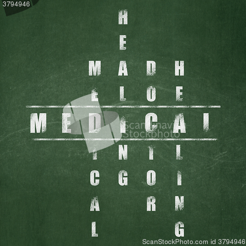 Image of Healthcare concept: Medical in Crossword Puzzle