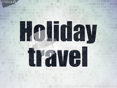 Image of Vacation concept: Holiday Travel on Digital Paper background