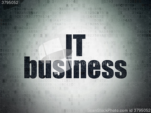 Image of Finance concept: IT Business on Digital Paper background