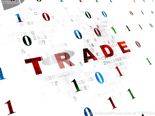 Image of Business concept: Trade on Digital background