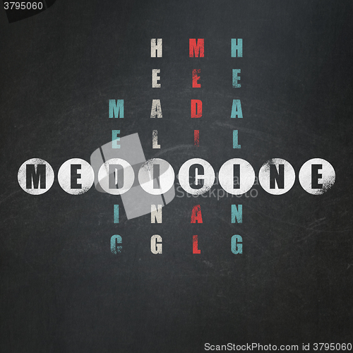 Image of Healthcare concept: Medicine in Crossword Puzzle