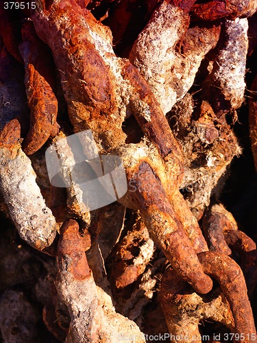 Image of rusty chains