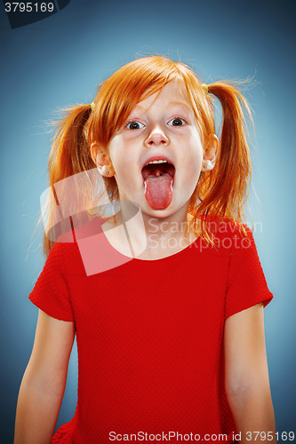 Image of Beautiful portrait of a happy little girl 