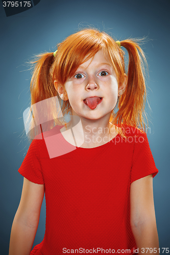 Image of Beautiful portrait of a happy little girl 
