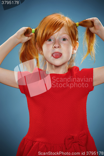 Image of Beautiful portrait of a happy little girl 