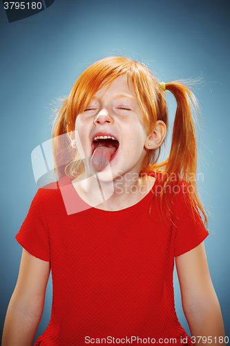 Image of Beautiful portrait of a happy little girl 