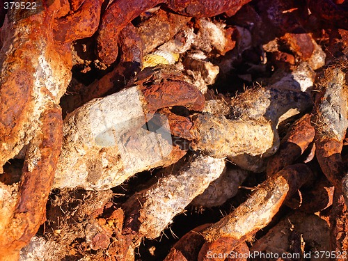 Image of rusty chains