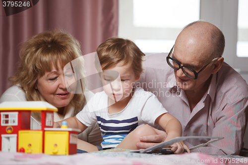 Image of Happy time with grandson