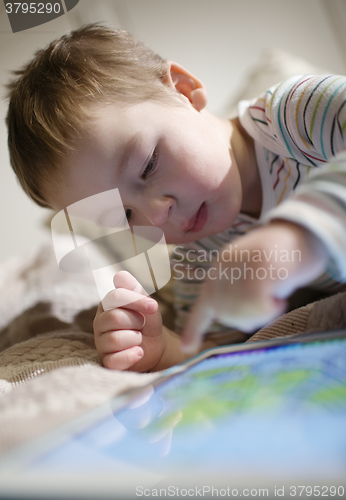 Image of Boy using touchpad