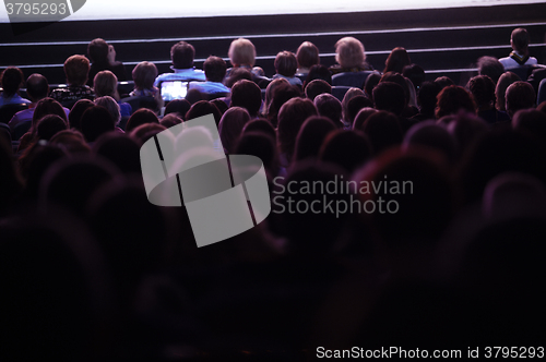 Image of People watching cinema