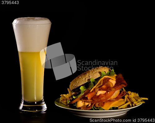 Image of Beer and Burger