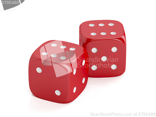 Image of Red winning dices