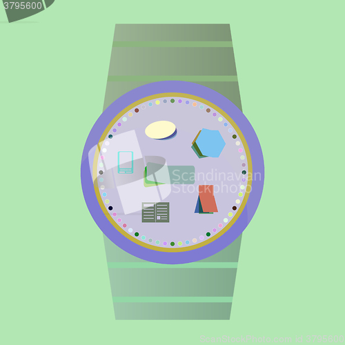 Image of Vector Smart Watch Icons