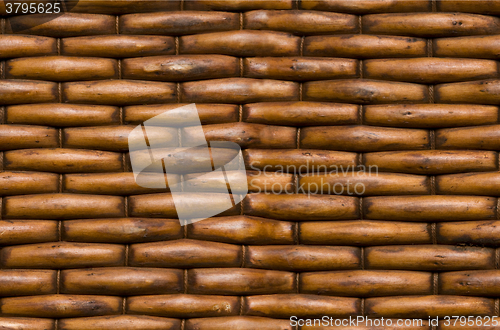 Image of Wicker basket background texture seamlessly tileable