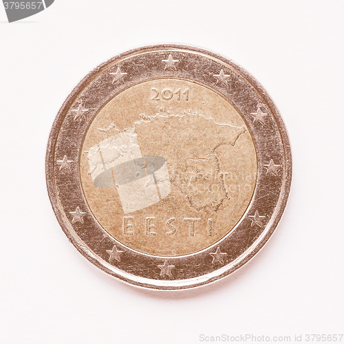 Image of  Estonian 2 Euro coin vintage