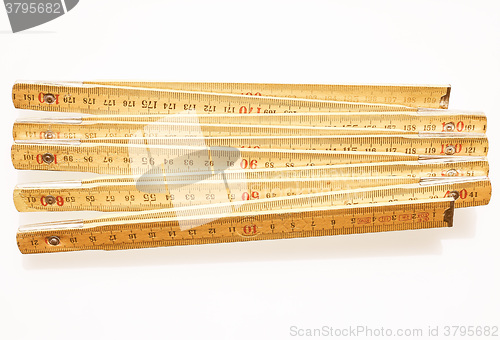 Image of  Imperial and metric ruler vintage