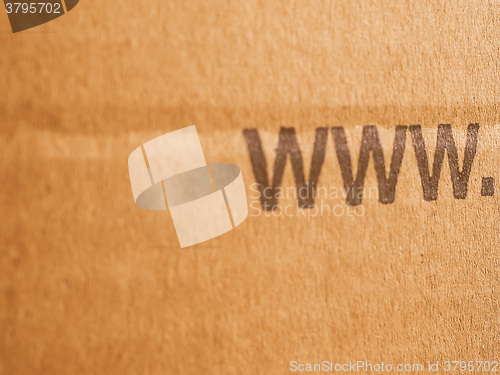 Image of  Brown corrugated cardboard www vintage