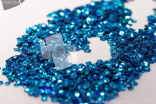 Image of Blue sequin