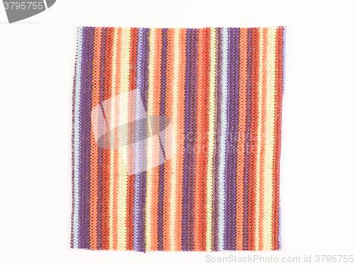 Image of  Multicoloured fabric sample vintage