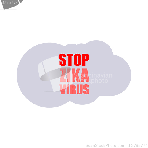 Image of Zika Virus as a Danger Concept Art vector illustration