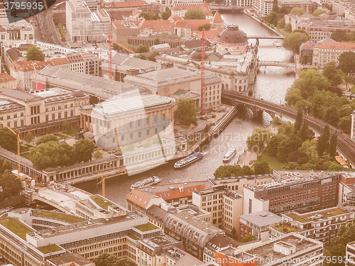 Image of Berlin aerial view vintage