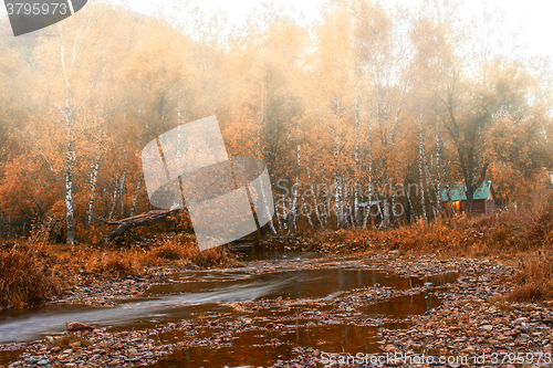 Image of Autumn at mountain village.