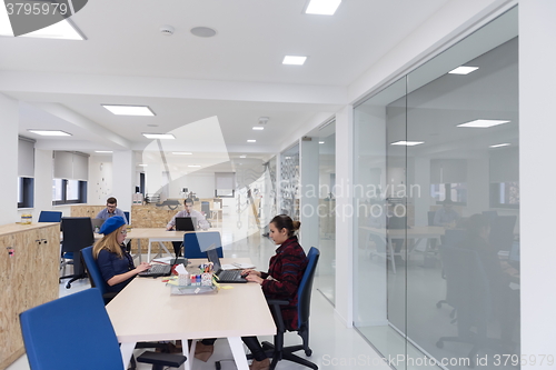Image of startup business people group at office