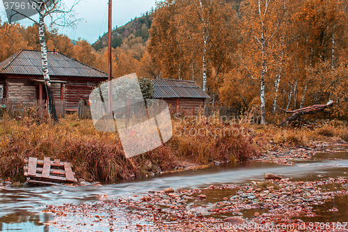 Image of Autumn at mountain village.