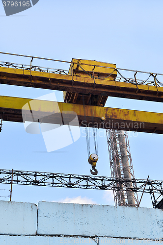 Image of Industrial background: industrial design insulator closeup plant