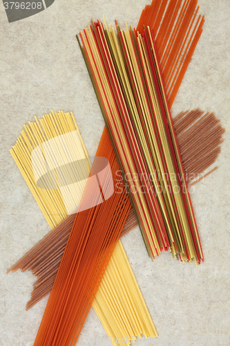 Image of Dried Spaghetti Abstract