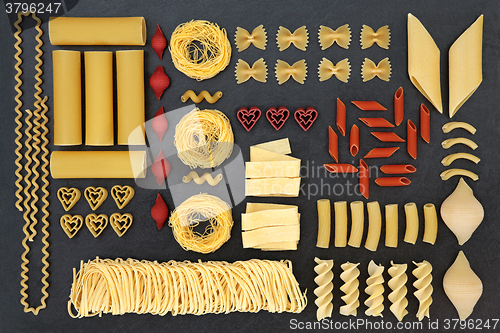 Image of Dried Pasta Abstract Sampler