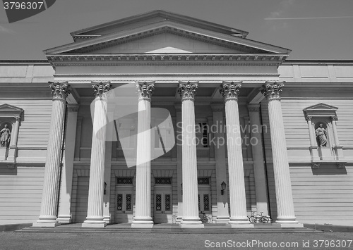Image of Black and white Old theatre in Darmstadt