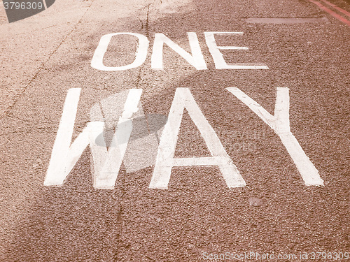 Image of  One way vintage