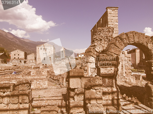 Image of Roman Theatre Aosta vintage