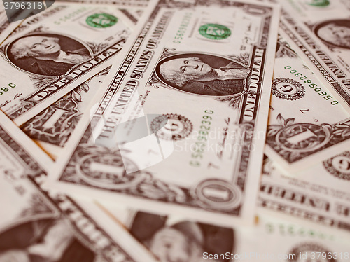 Image of Retro look Dollar notes 1 Dollar