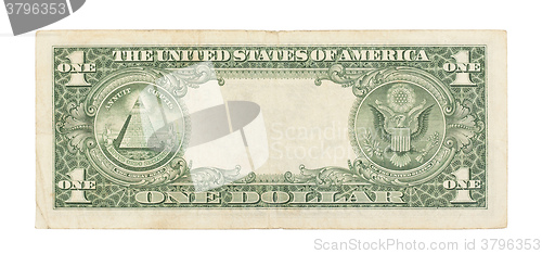 Image of U.S. dollar with empty middle area