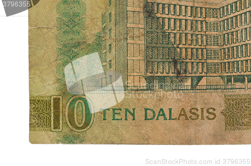 Image of 10 Gambian dalasi bank note