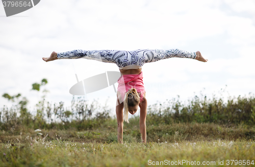 Image of Girl training outdoor