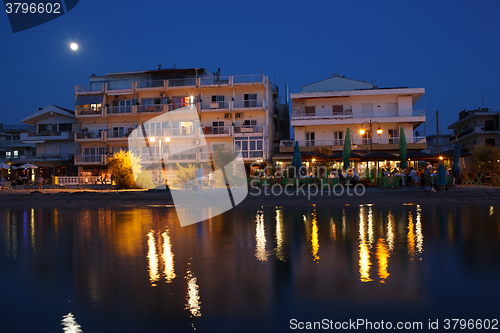 Image of Summer resort at night