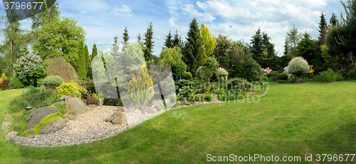 Image of Beautiful spring garden design