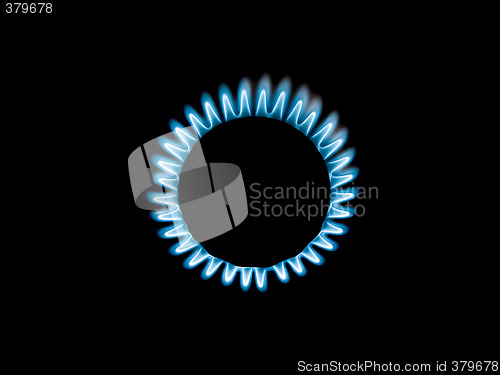 Image of Gas burner flames