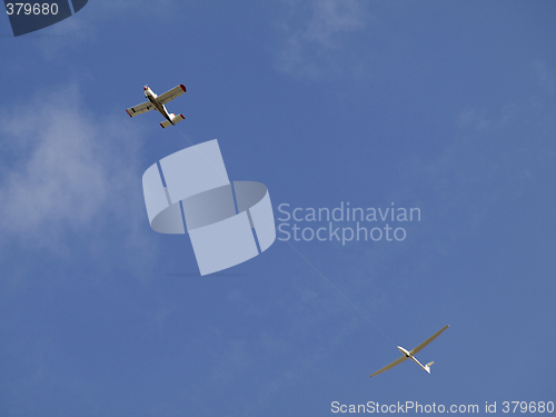 Image of Plane and glider