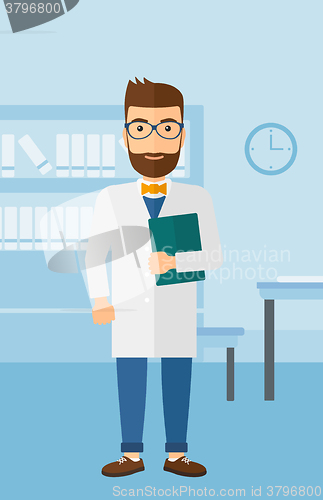 Image of Doctor in medical office.
