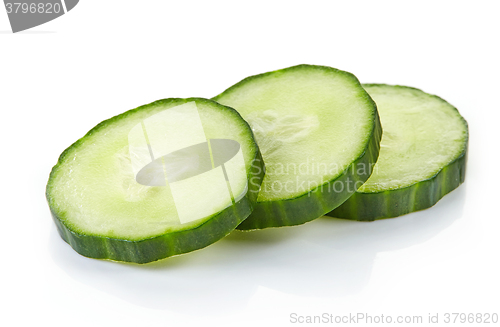 Image of fresh raw cucumber slices