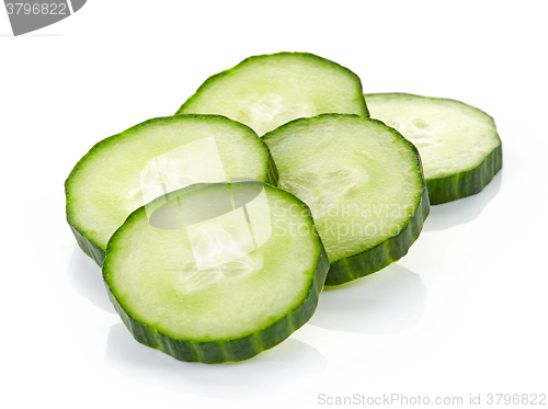 Image of fresh cucumber slices