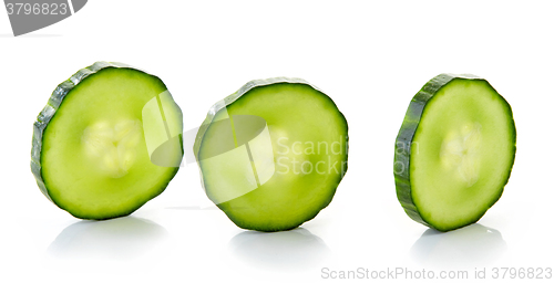 Image of fresh cucumber slices