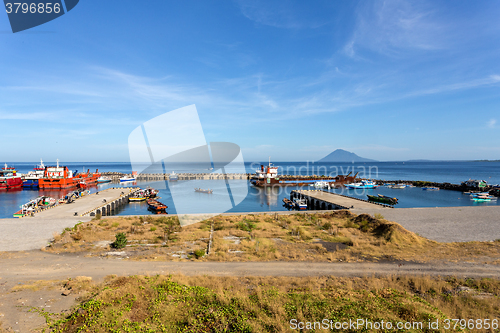 Image of harbor in Kota Manado City, Indonesia